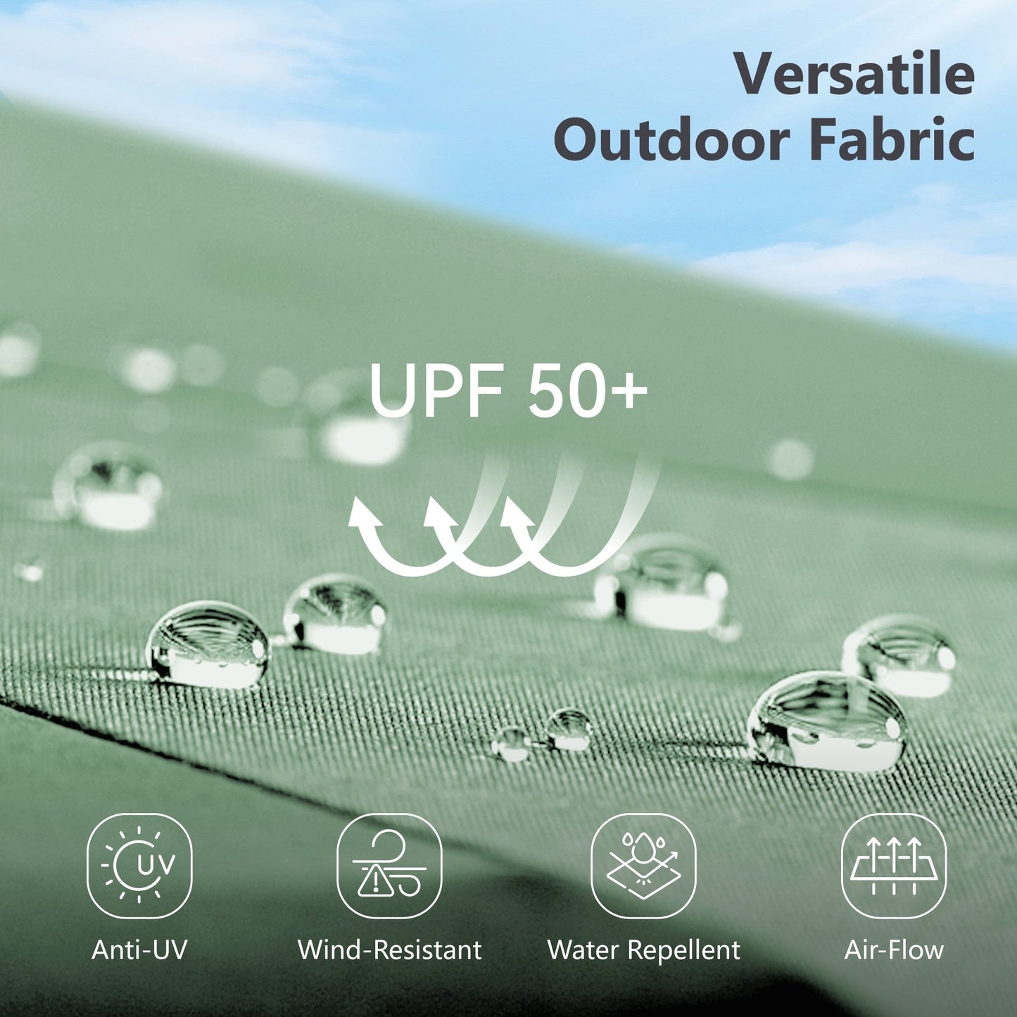 MAISON ARTS 15ft Double-Sided Patio Extra Large Twin Umbrella with Base Included