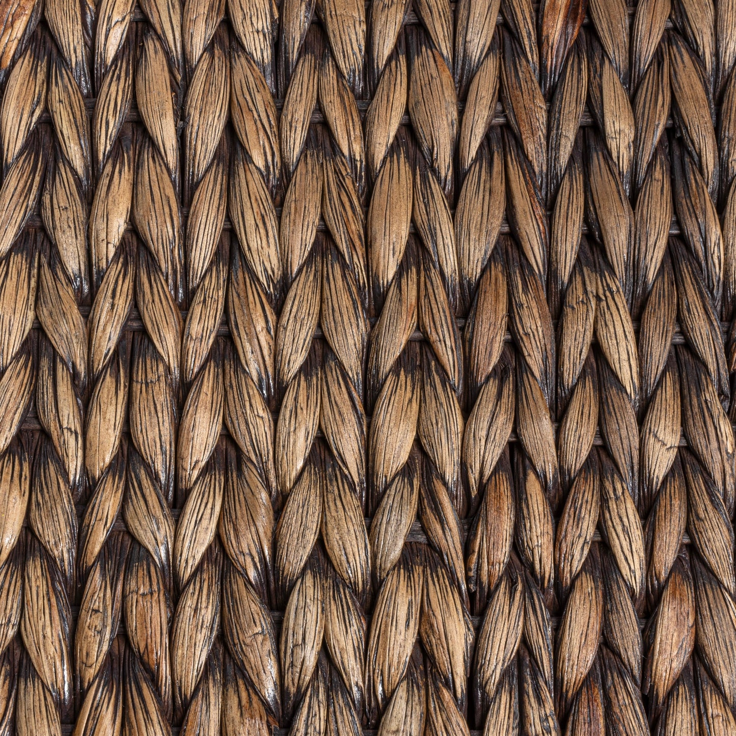 happimess Hyacinth/Wood Underbed Storage Bin with Wheels & Handles