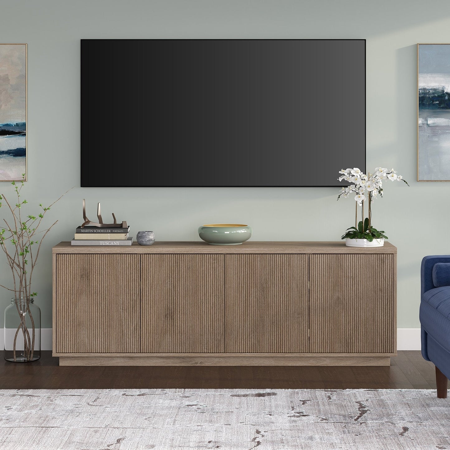 Hanson Rectangular TV Stand for TV's up to 75