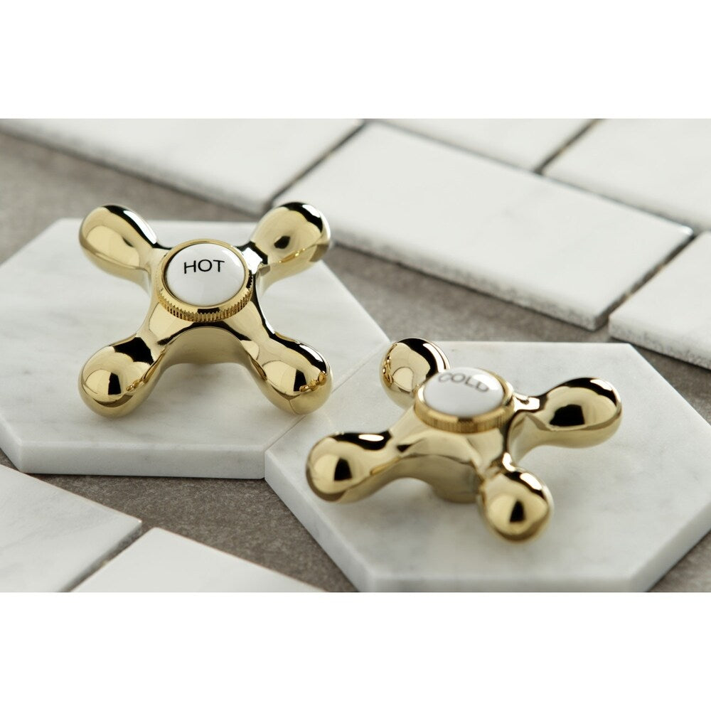 Kingston Brass Heritage Bridge Kitchen Faucet with Brass Sprayer