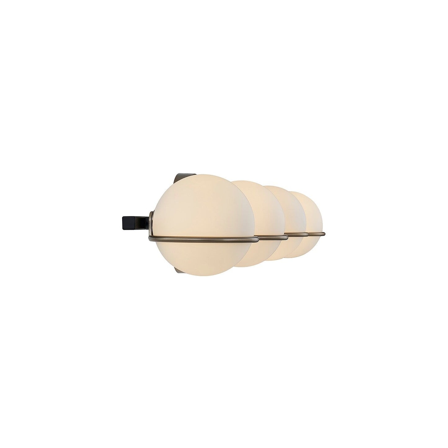 Justice Design Group EVOLV Fusion Centric 4-Light Bath Bar with Opal Glass Shade