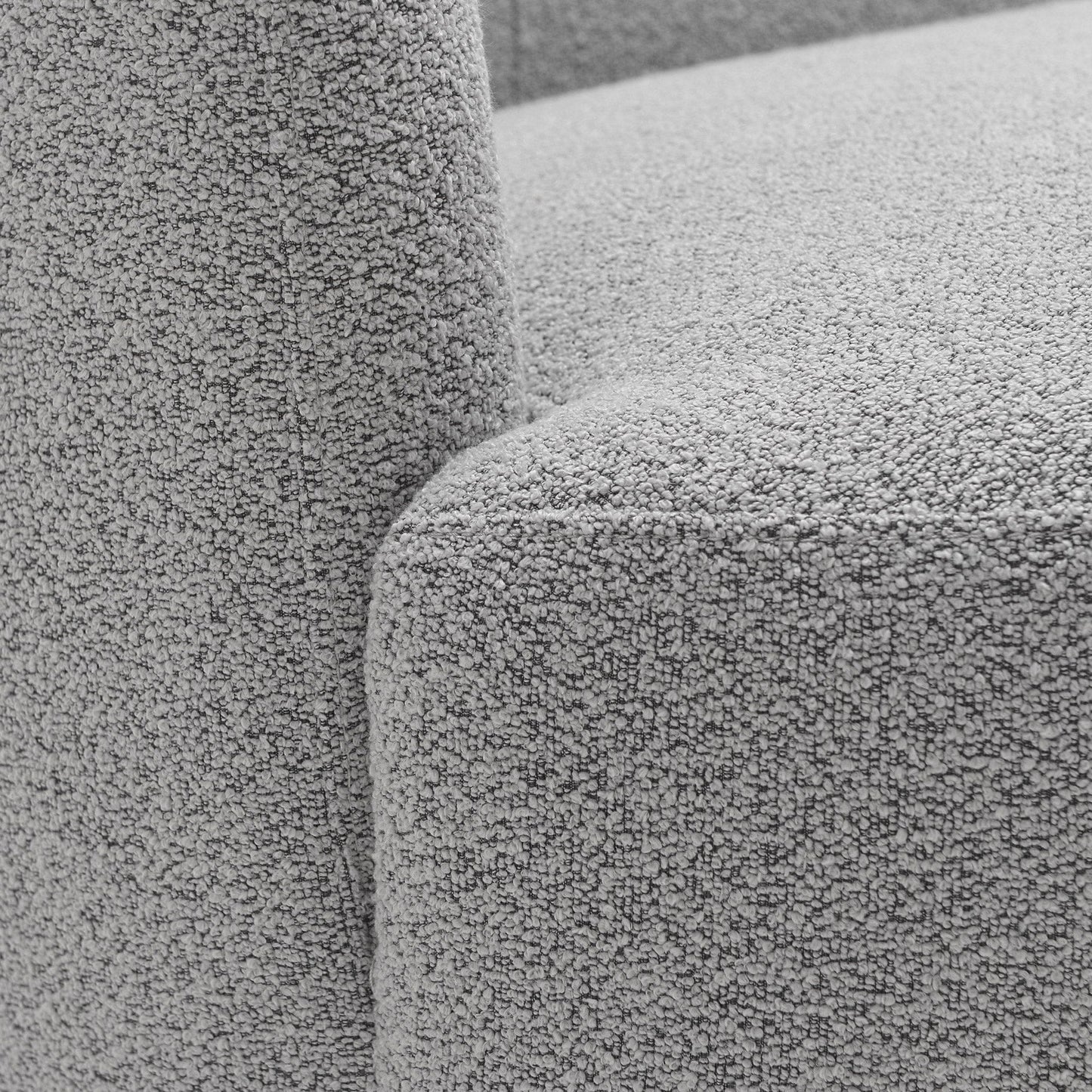 KINWELL Boucle Upholstered 2-Seats Loveseat with Pillows