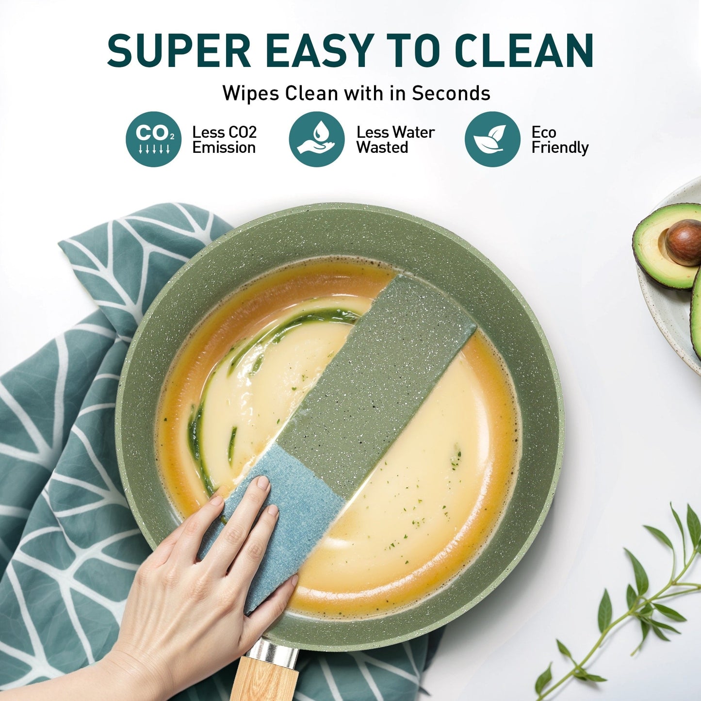 Kitchen Cookware Sets Nonstick, 12 Piece Pots and Pans Set Granite Cooking Set