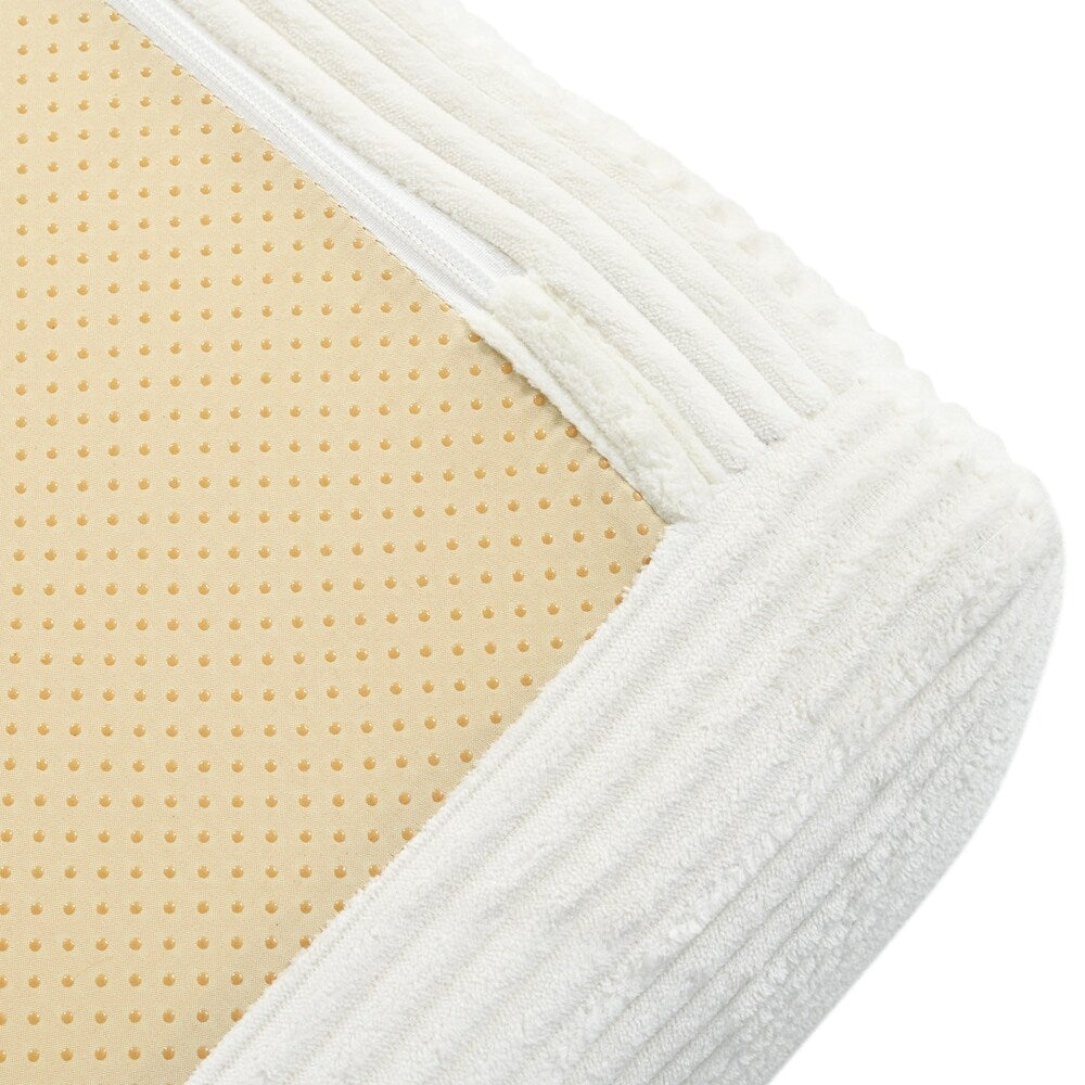 L-Shaped Modular Sofa Bed in Corduroy Fabric