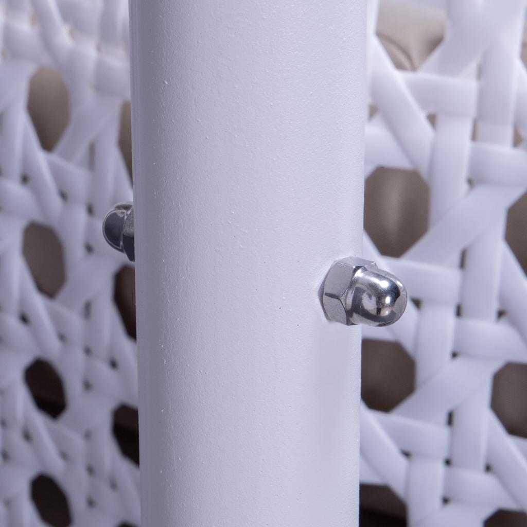 LeisureMod 2 Person Hanging Egg Chair with Stand - Outdoor/Indoor Rattan Wicker Patio Swing Hammock Lounger with Cushions