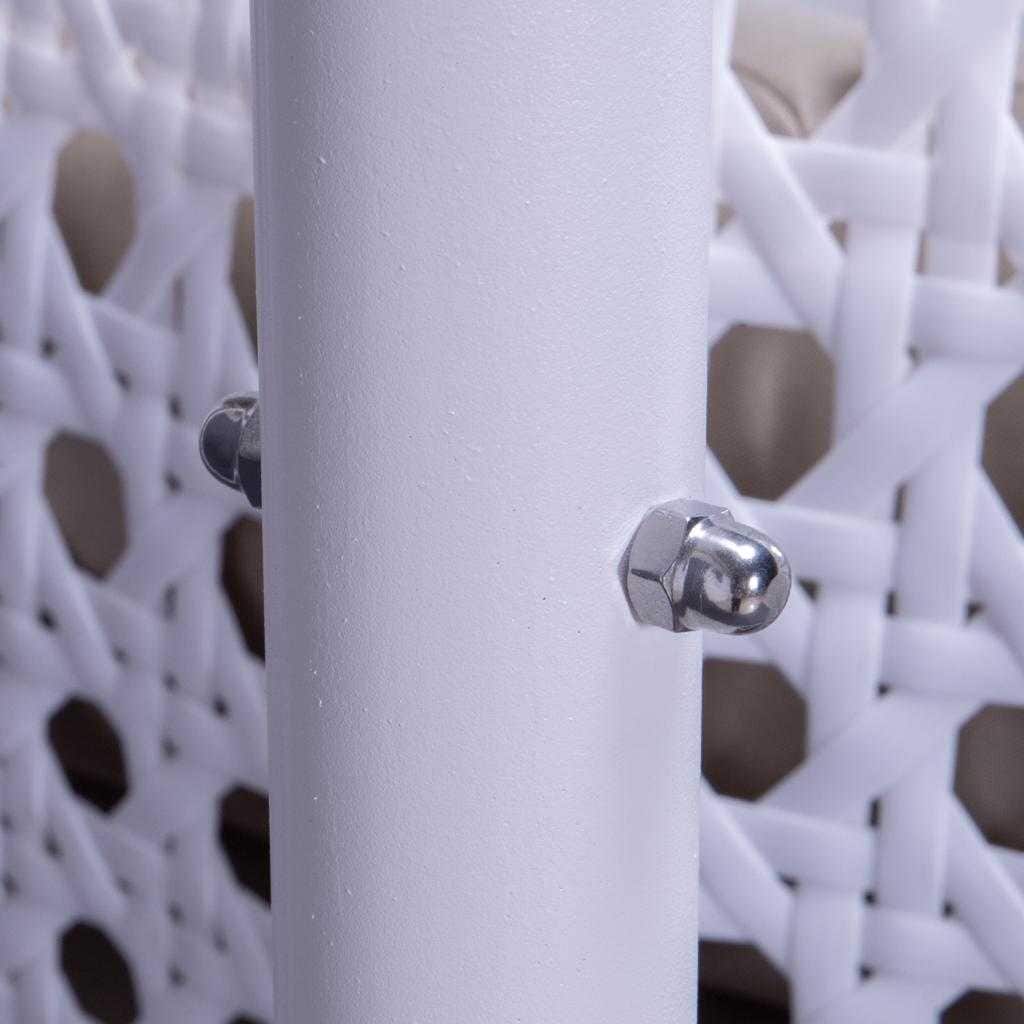 LeisureMod 2 Person Hanging Egg Chair with Stand - Outdoor/Indoor Rattan Wicker Patio Swing Hammock Lounger with Cushions