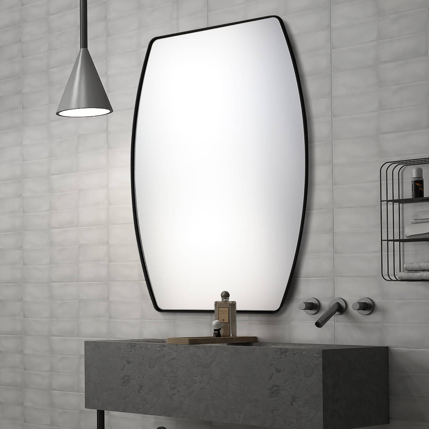 MacLuu Oblong Metal Wall Mirror