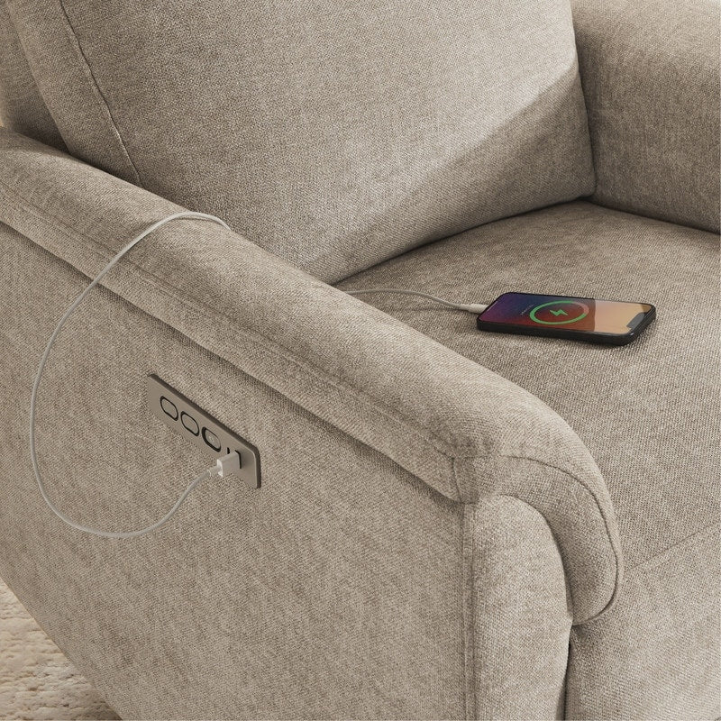 Maire Power Swivel Nursery Recliner Chair with Nightlight