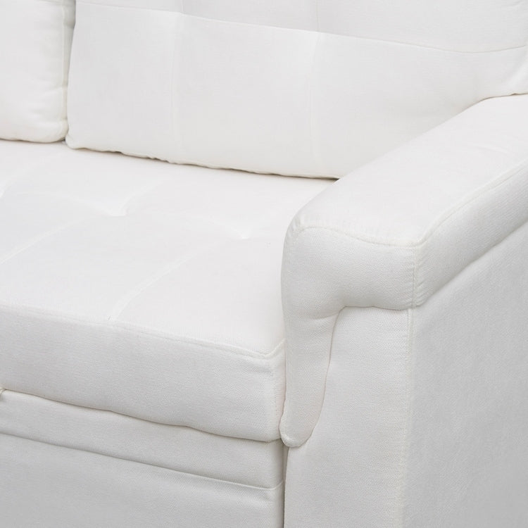 Reversible Sectional Sofa with Pull-Out Sleeper Bed, Hidden Storage Chaise, Durable Legs,