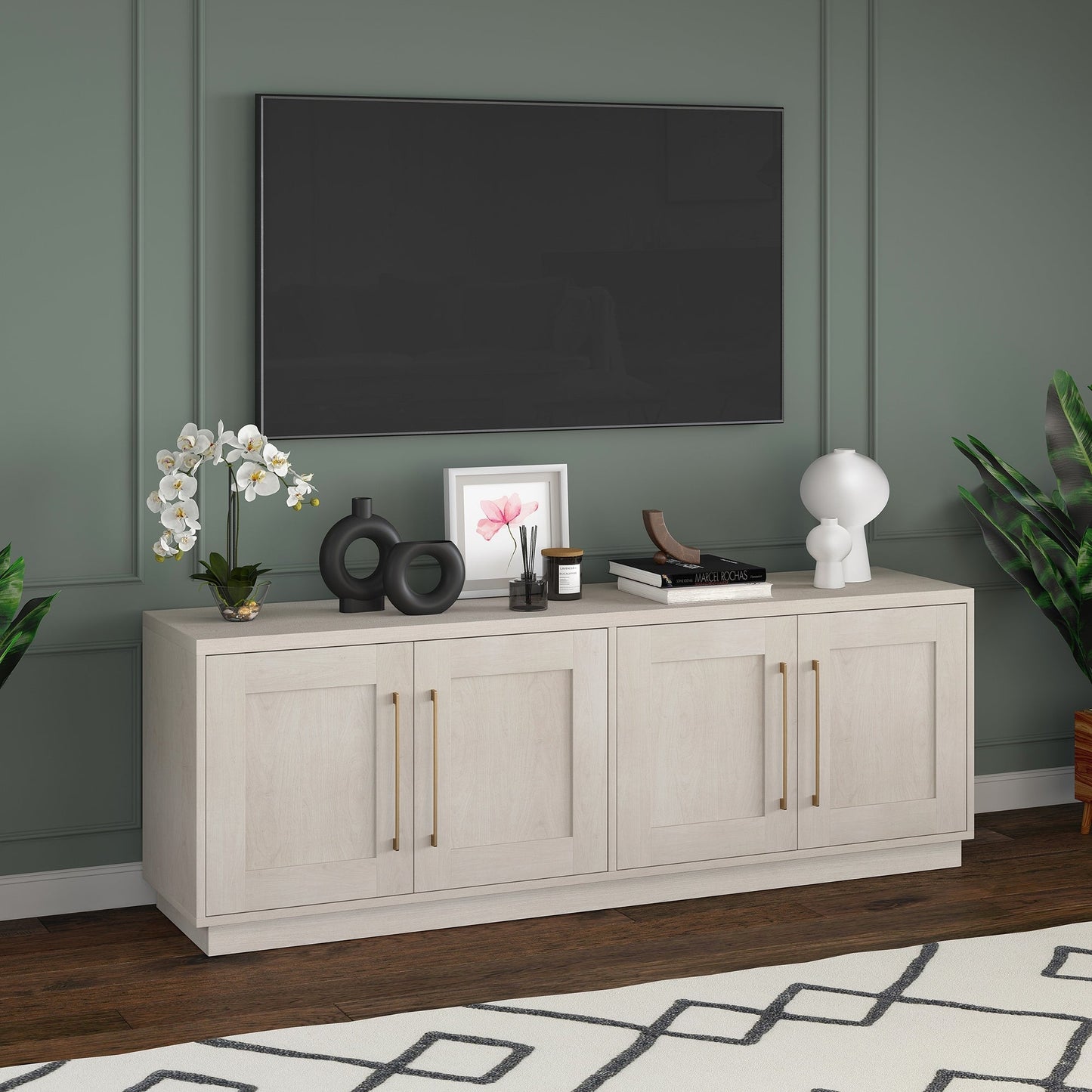 Tillman Rectangular TV Stand for TV's up to 75