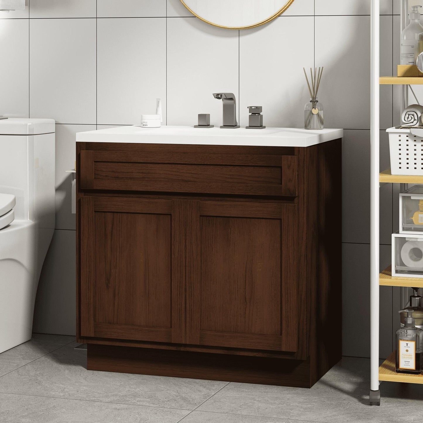 Vanity Art 36 Inch Single Sink Bathroom Vanity Cabinet