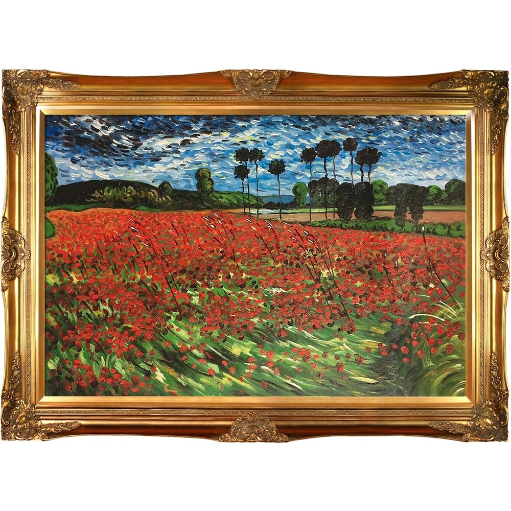 La Pastiche Vincent Van Gogh 'Field of Poppies' Hand Painted Oil Reproduction