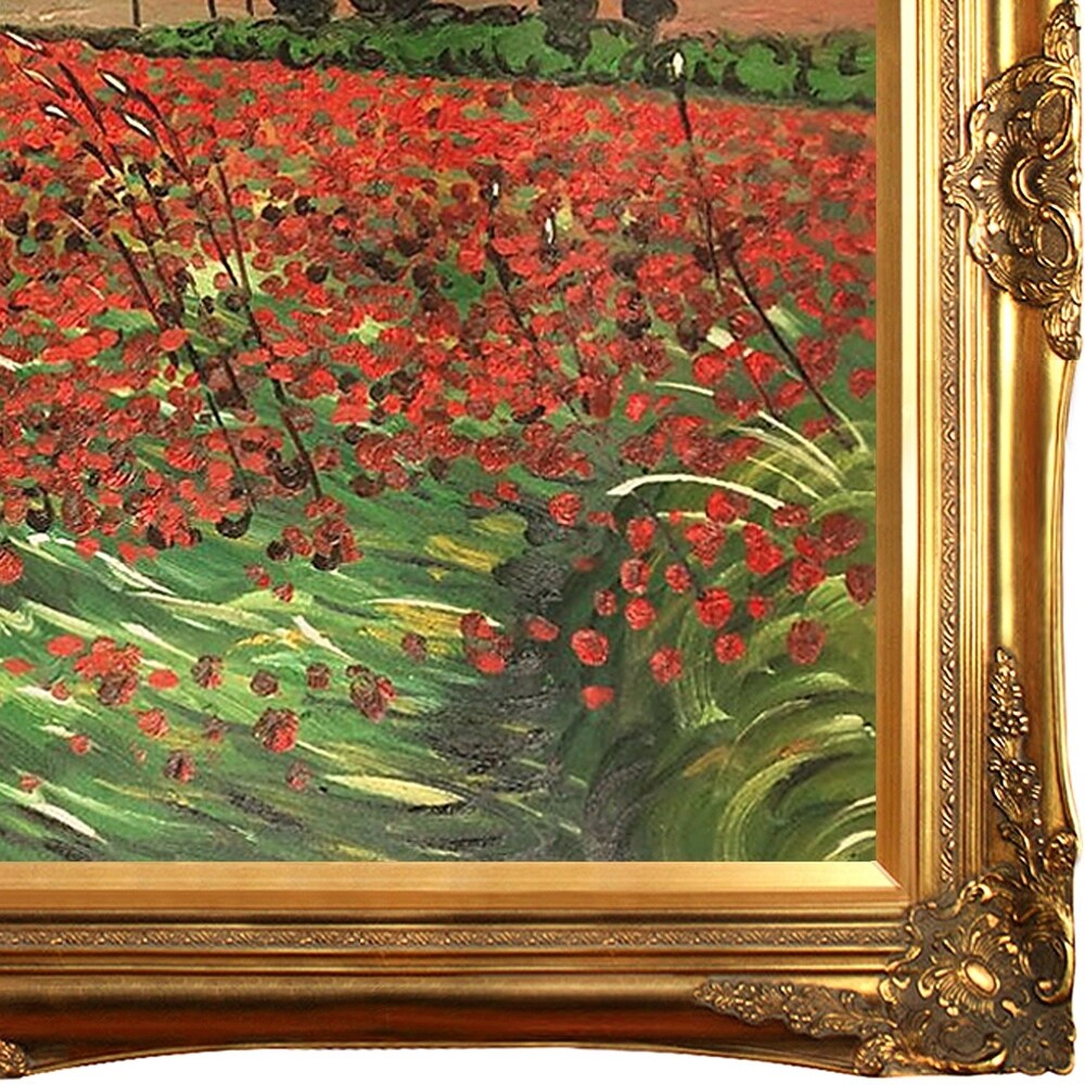 La Pastiche Vincent Van Gogh 'Field of Poppies' Hand Painted Oil Reproduction