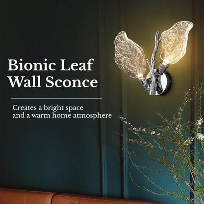 KAYLA 2-Light Bionic Leaf Wall Sconce