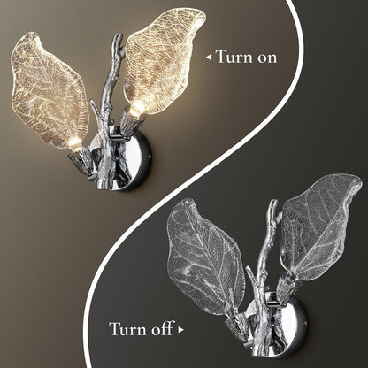 KAYLA 2-Light Bionic Leaf Wall Sconce