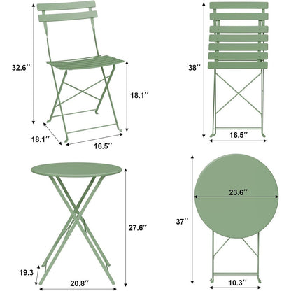 3 Pieces Patio Bistro Sets