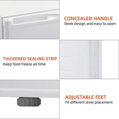 3.0 Cu.ft Compact Upright Freezer with Reversible Single Door