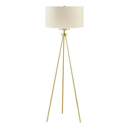 INK+IVY Pacific Metal Tripod Floor Lamp with Glass Shade