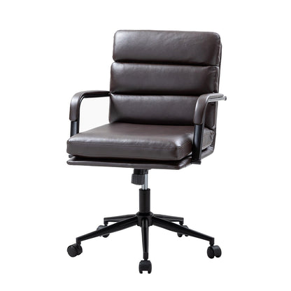Joseph Modern Task Faux Leather Chair with Tilt Lock and Center Tilt by HULALA HOME