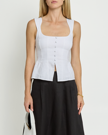 Inaya Linen Top