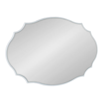 Kate and Laurel Leanna Scalloped Oval Wall Mirror
