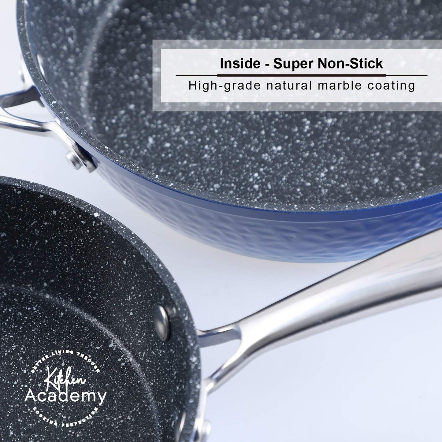 Kitchen Granite Cookware Set, Cooking Pans Set Non-Stick Pots 12/15/30-piece Set