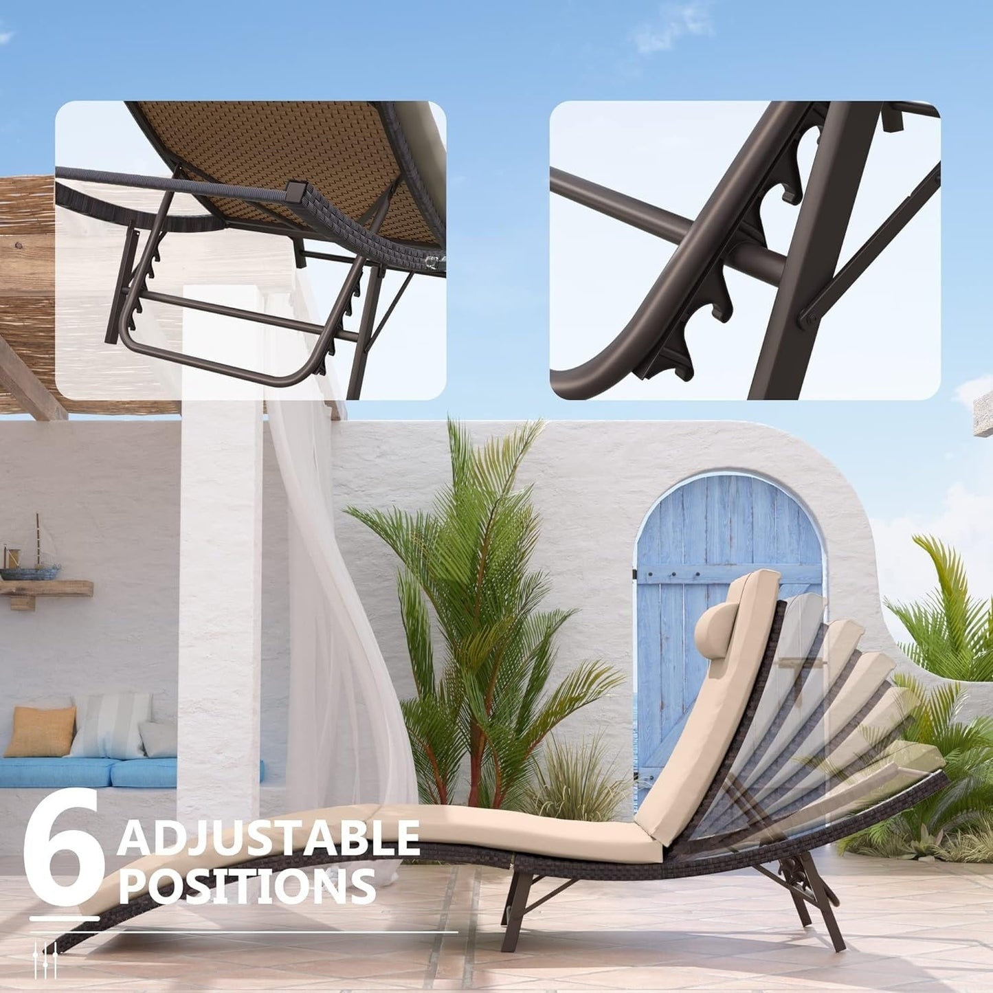 Kullavik 3-PiecesOutdoor Chaise Lounge Set