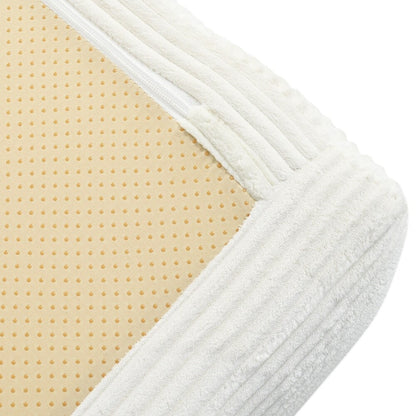 L-Shaped Modular Sofa Bed in Corduroy Fabric