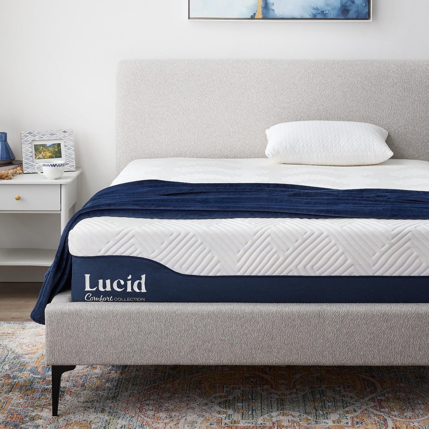 Lucid 12-inch Gel and Aloe Vera Hybrid Mattress