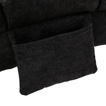 Linen Massage recliner Interior with remote control, ergonomic electric massage recliner, 5 modes