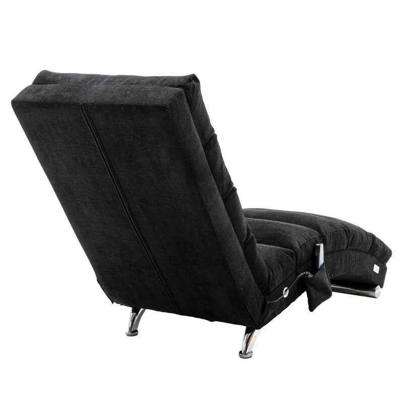 Linen Massage recliner Interior with remote control, ergonomic electric massage recliner, 5 modes