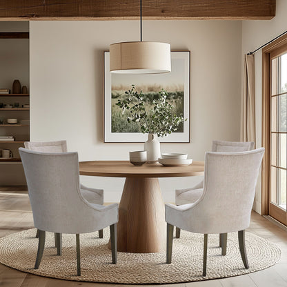 Madison Park Signature Ultra Upholstered Dining Side Chairs With Wood Legs (Set of 2) - N/A