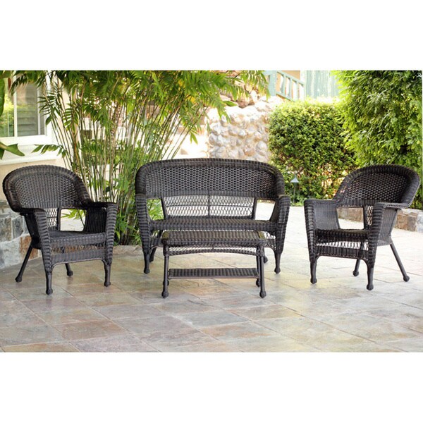 Wicker Patio 4-piece Conversation Set