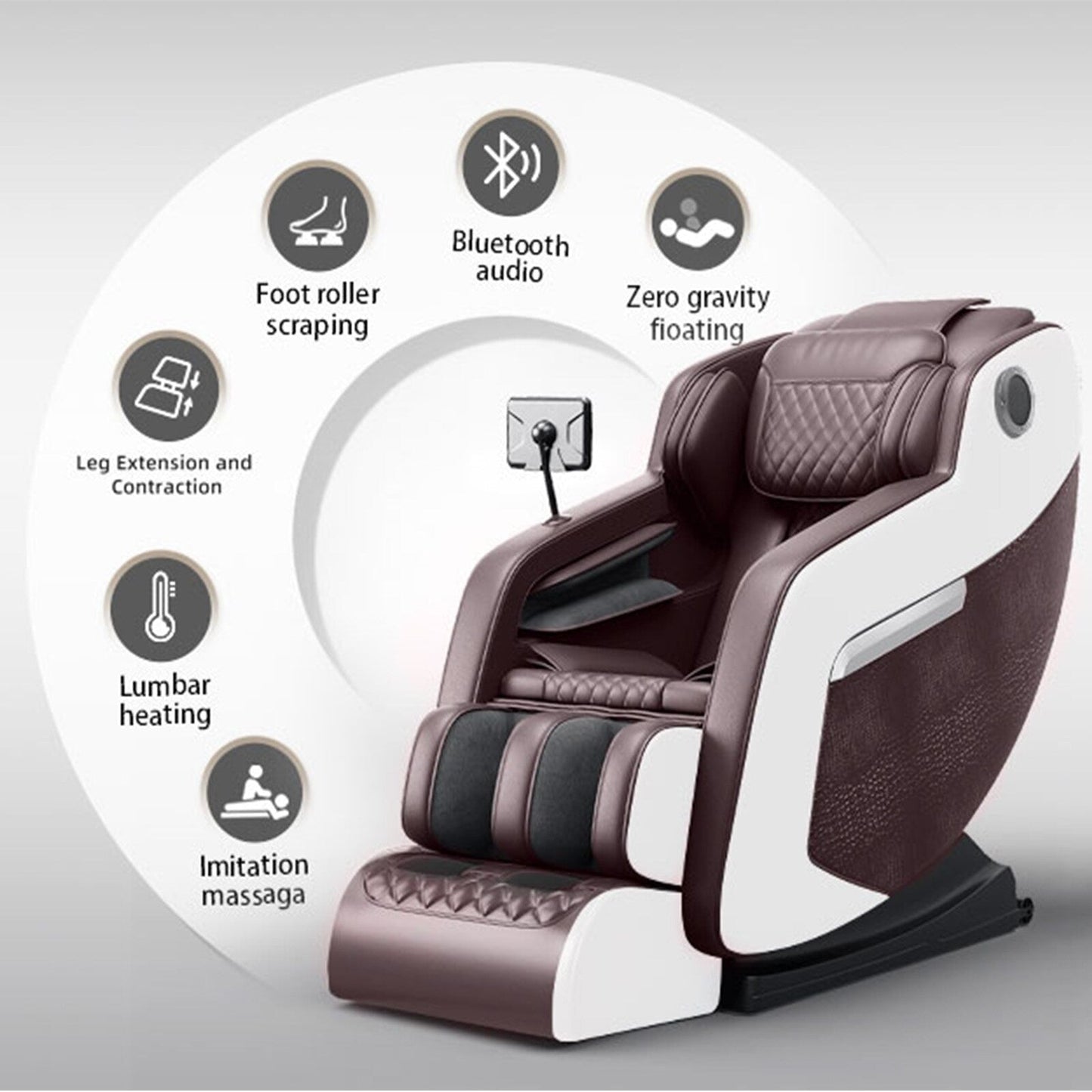 Zero Gravity Massage Recliner Chair with Full Body Massage, Heating, and Built-in Bluetooth Audio